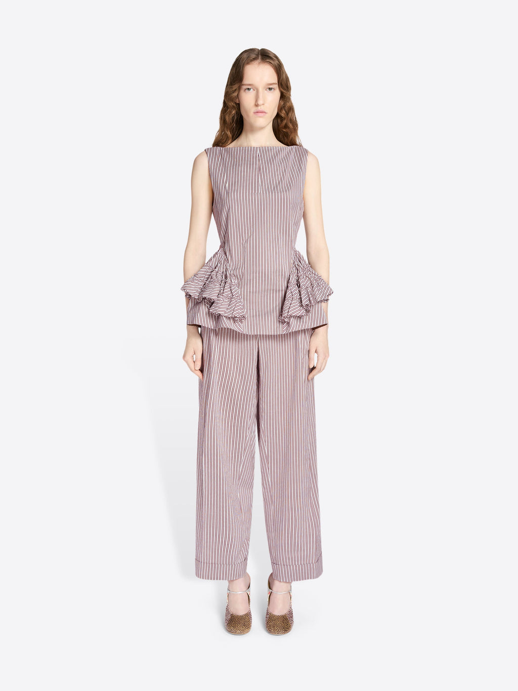 Ruffled Peplum Top