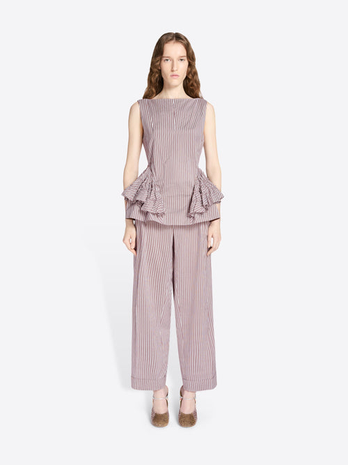 Ruffled Peplum Top