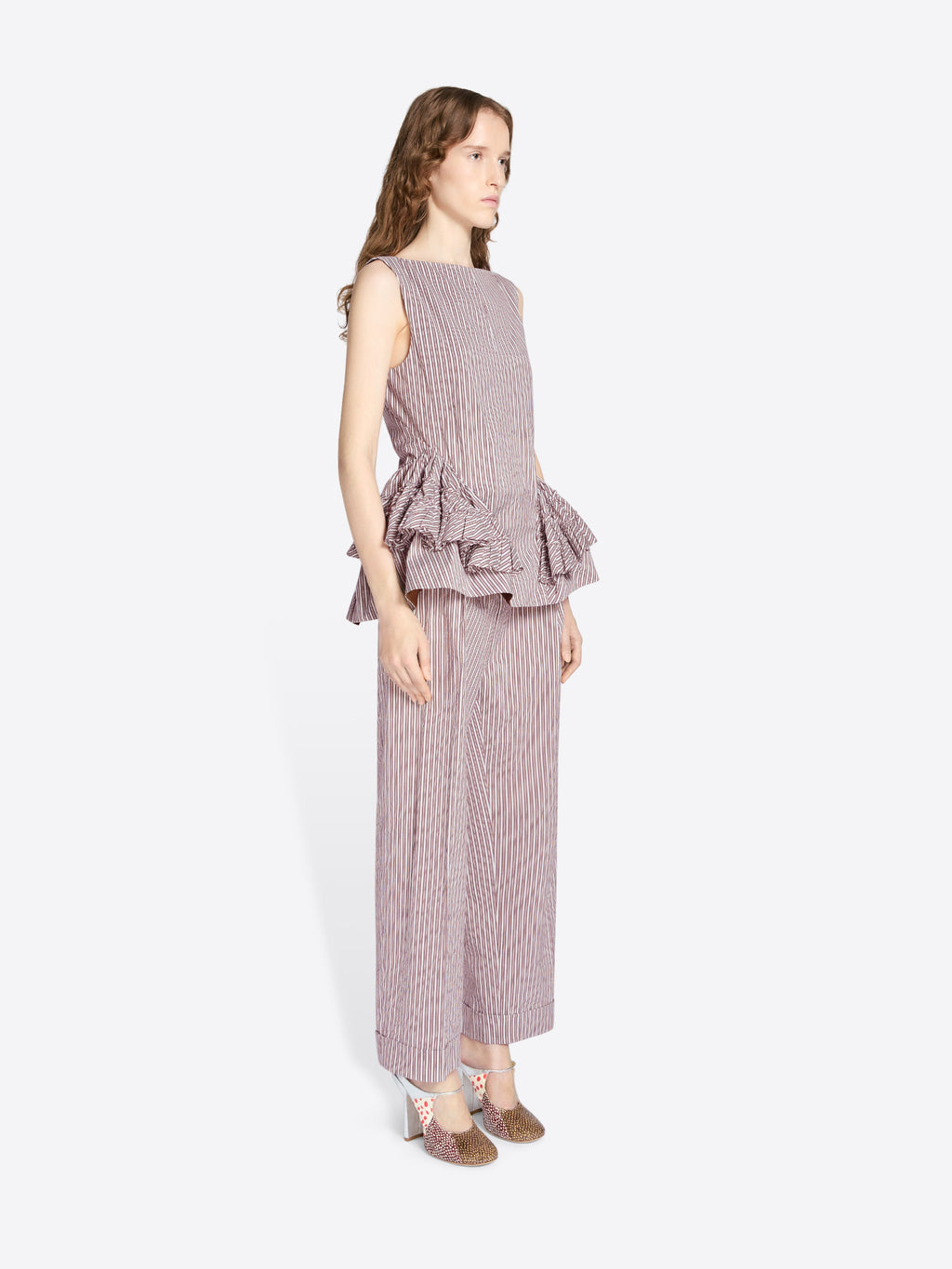 Ruffled Peplum Top
