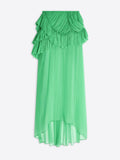 Ruffled Silk Skirt