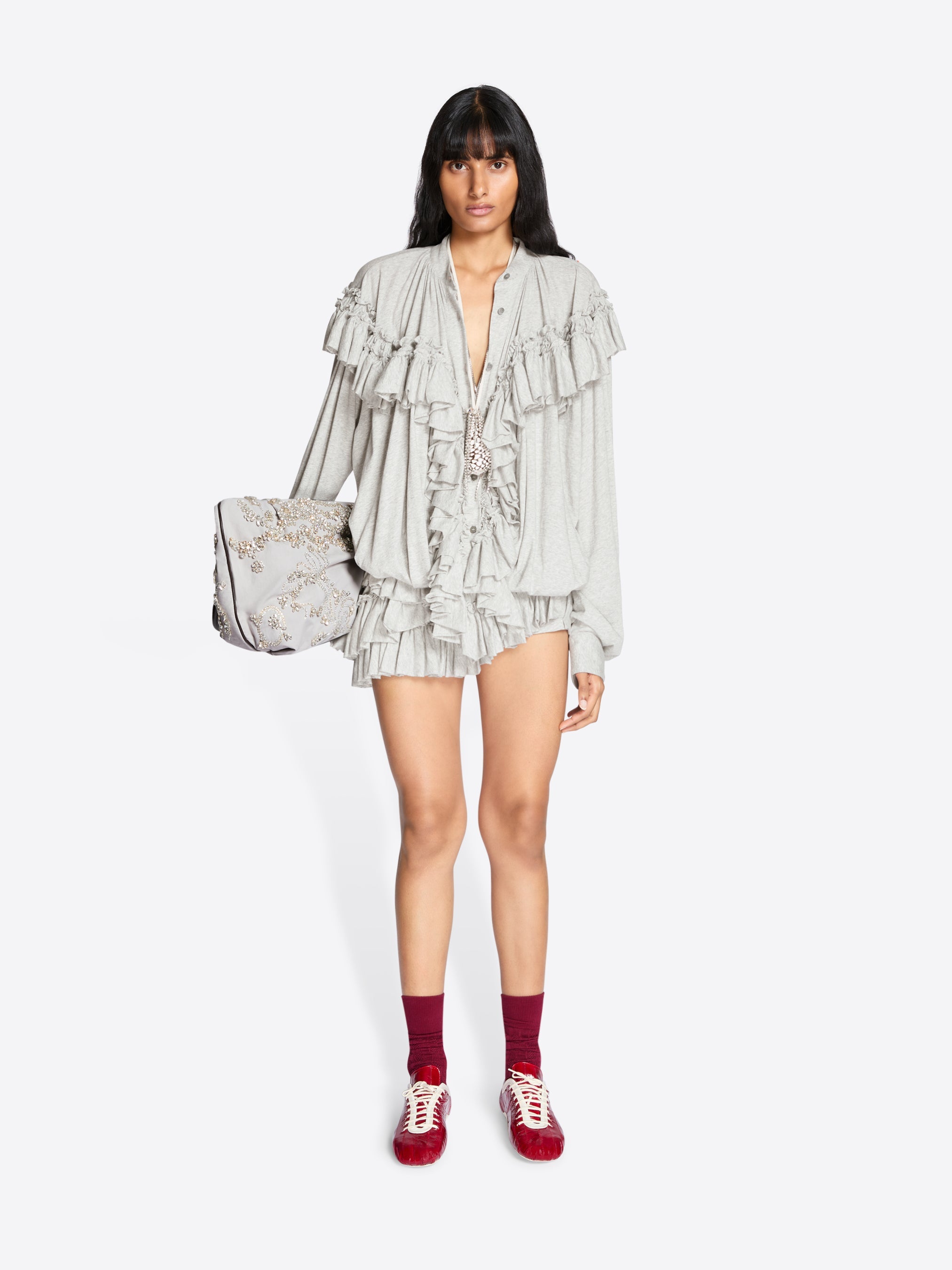 Ruffled Micro Shorts