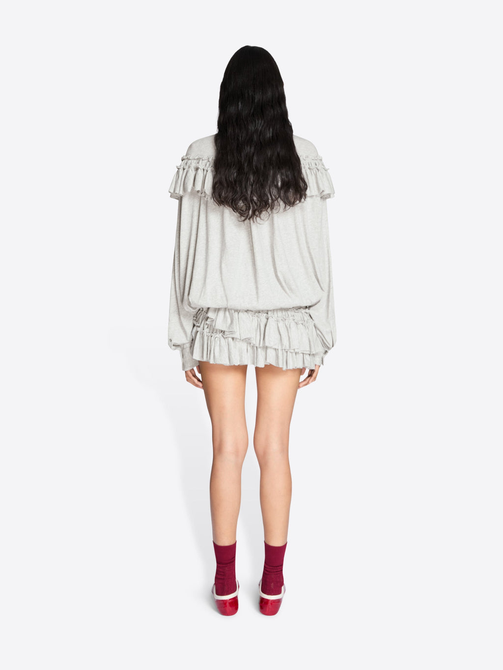 Ruffled Micro Shorts