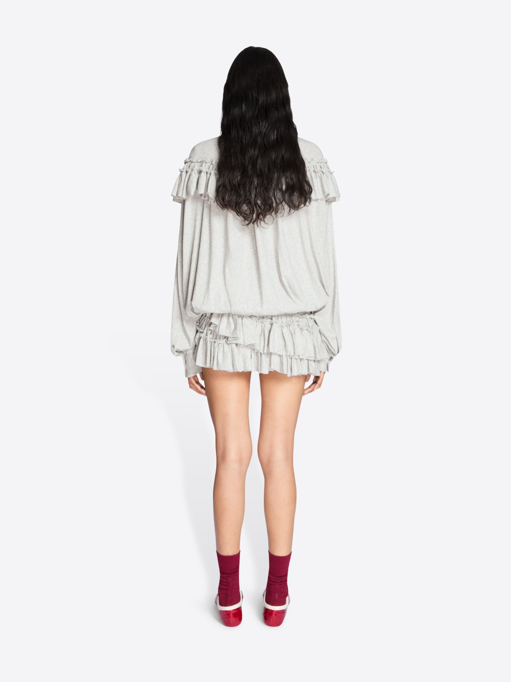 Ruffled Micro Shorts