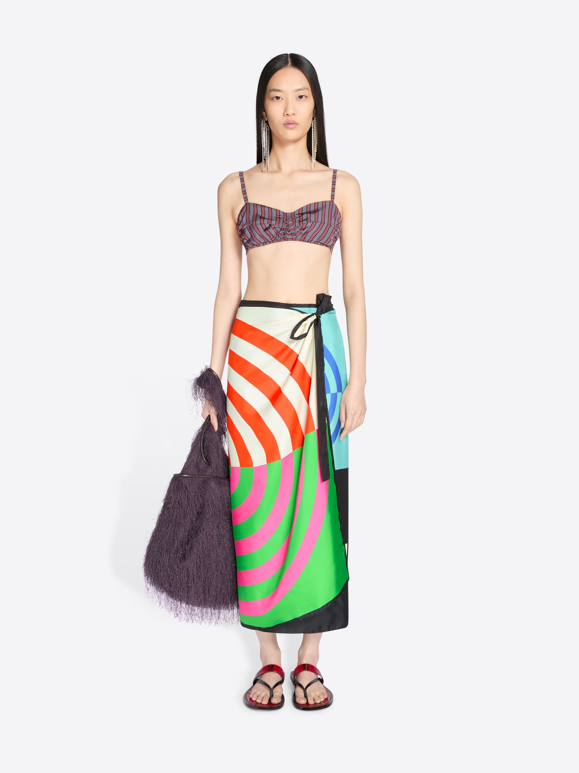 Ruffled Tote Bag