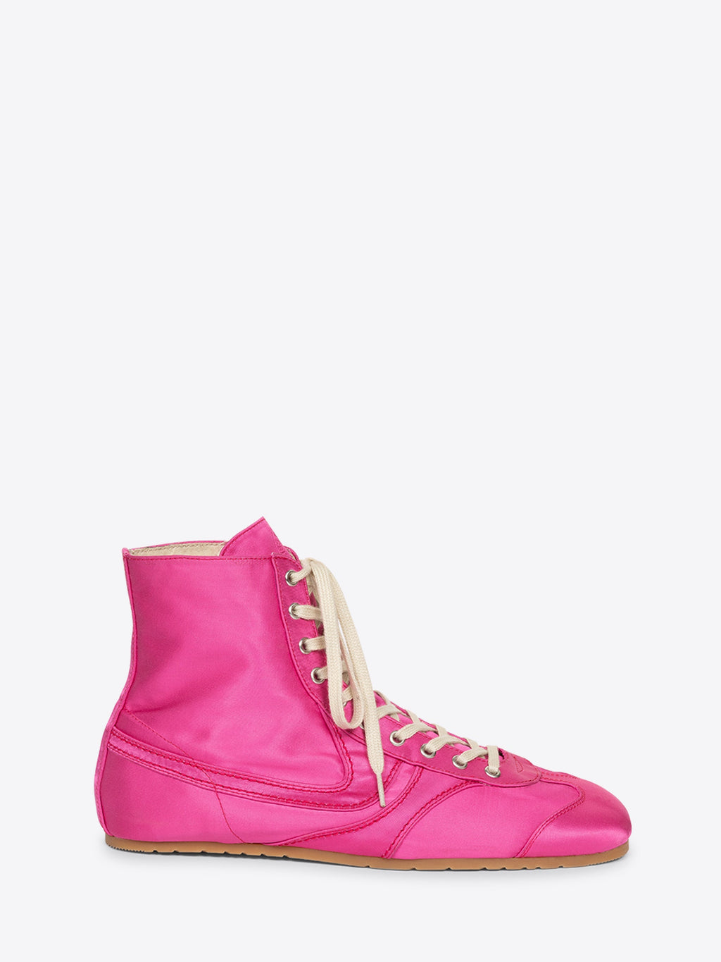 Satin High Top Sneakers