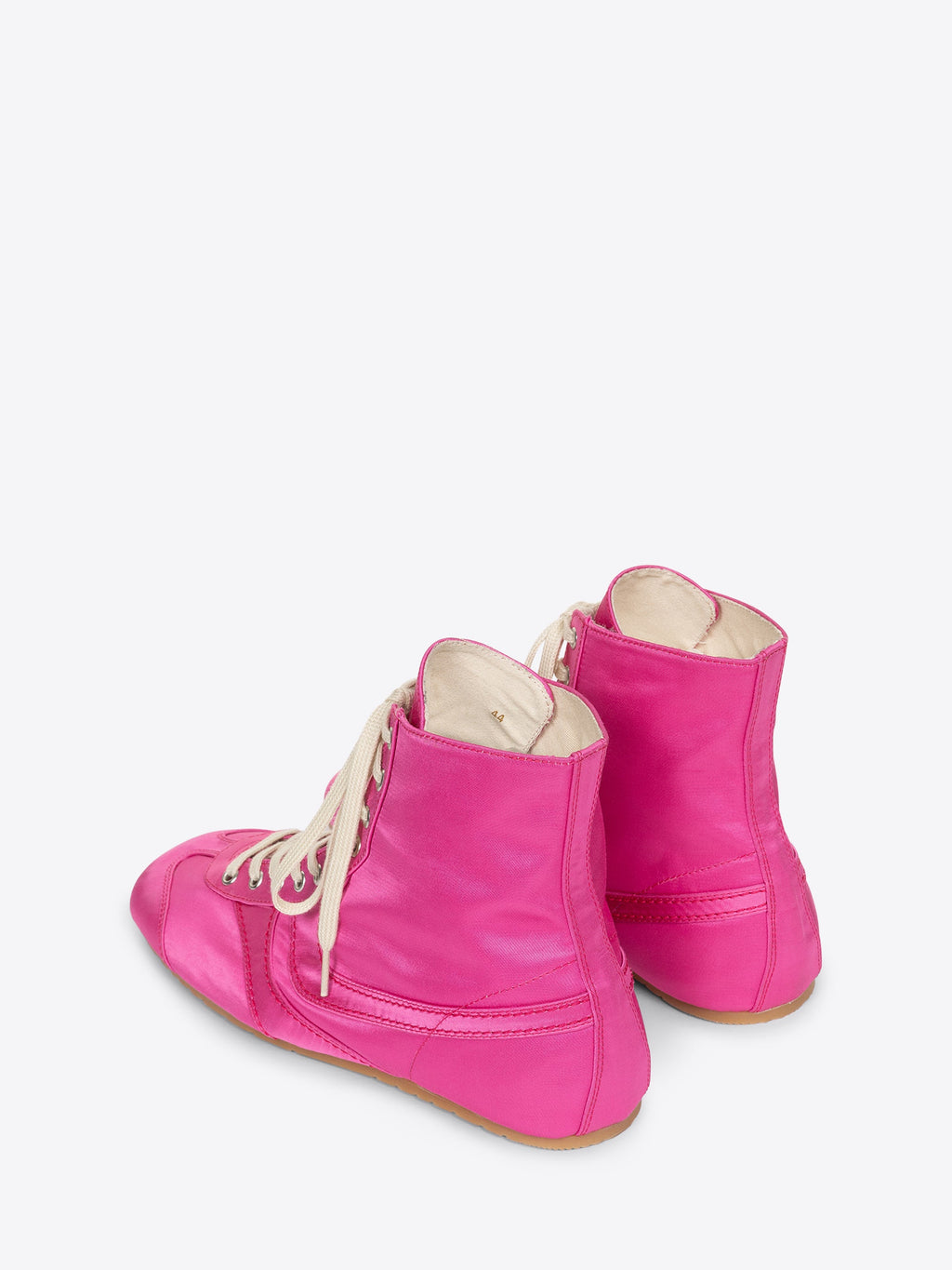 Satin High Top Sneakers